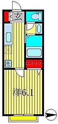 プリマヴェーラ 1Kの間取図画像