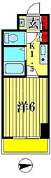 西馬橋マンション 1Kの間取図画像