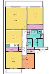 ヴェルドミール江戸川台3号棟 3LDKの間取図画像