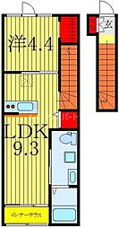 セラヴィ 1LDKの間取図画像
