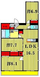 GRACE KOWA 3LDKの間取図画像