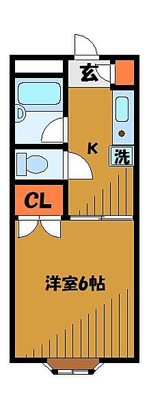 東京都国分寺市本多(賃貸マンション1K・2階・21.68㎡)の写真 その2