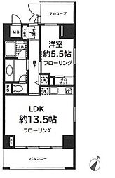 ロジュマン湘南 1LDKの間取図画像