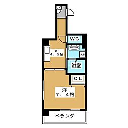 M'sPort 1Kの間取図画像