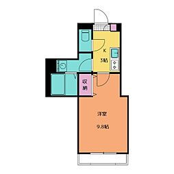 メゾンドファミーユ 1Kの間取図画像