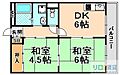 中島マンション4階6.0万円