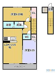 間取図画像 2LDK