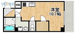 ELEGANTE宝塚 ワンルームの間取図画像