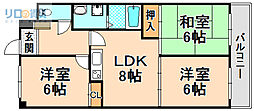 スペランツァ松ケ丘 3LDKの間取図画像