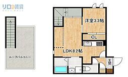 グランティックレジデンス宝塚 1LDKの間取図画像