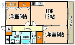 アーバンステージ 2LDKの間取図画像