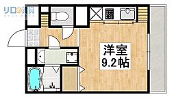 アルヴェール中山 ワンルームの間取図画像