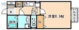 SoleadoAlloggio 1Kの間取図画像