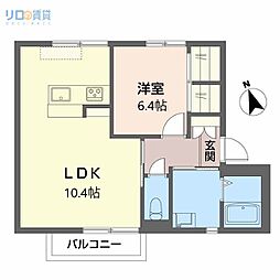 フレグランス宝塚2 1LDKの間取図画像