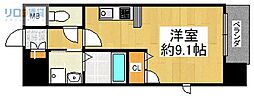 ONLYONE川西中央1 ワンルームの間取図画像