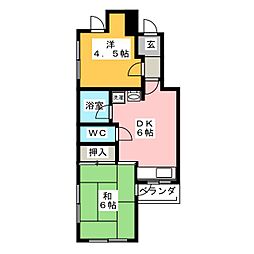 JR京浜東北・根岸線 王子駅 徒歩2分の賃貸マンション 7階2DKの間取り