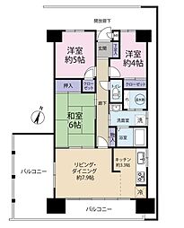 グラン・コート東金 3LDKの間取図画像