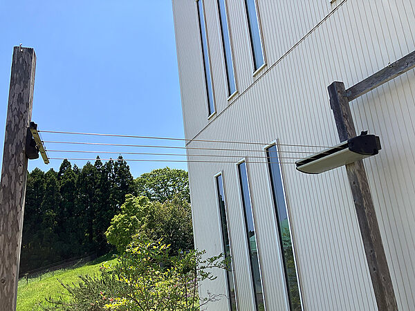室外物干し