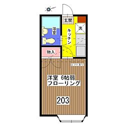 ドミールBS 1Kの間取図画像