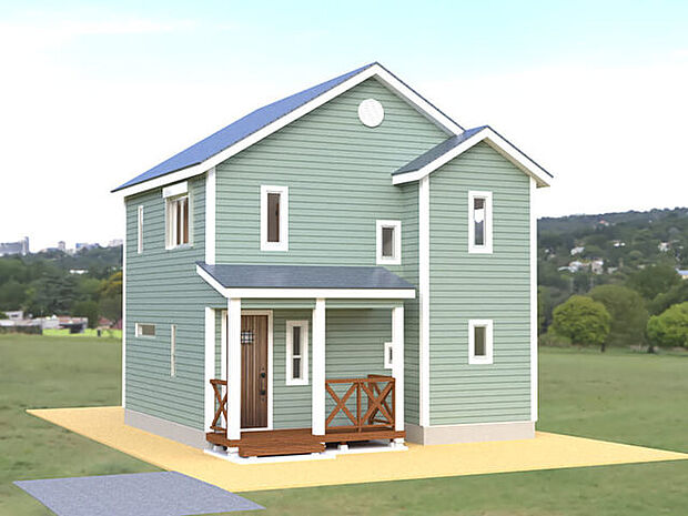 【No.3：外観パース】 最大2台のカースペース有り！来客時にも安心です♪