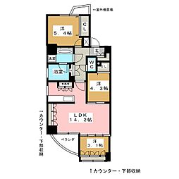 レジデンシャルステートタワー南千住 3LDKの間取図画像