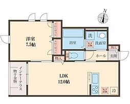 SOPHIA方南 1階1LDKの間取り