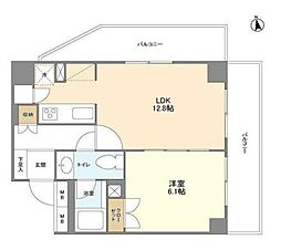 BPRレジデンス代々木 2階1LDKの間取り