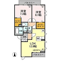 間取図画像 2LDK