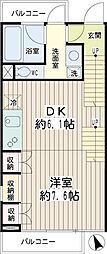 FLEG自由ヶ丘EL 1DKの間取図画像