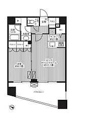 グランハイツ代々木 1LDKの間取図画像