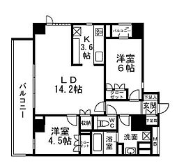 H-スクエア吉祥寺南町 2LDKの間取図画像