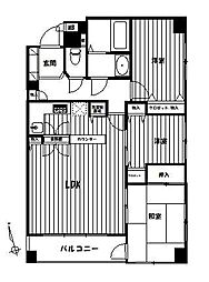 パレソレイユ上北沢 3LDKの間取図画像