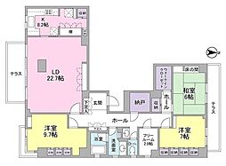 アルファステージ西荻窪 3SLDKの間取図画像
