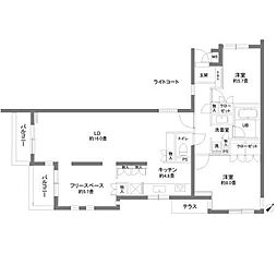 カスタリア北沢 2SLDKの間取図画像
