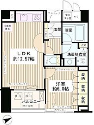 エル・セレーノ西早稲田 1LDKの間取図画像