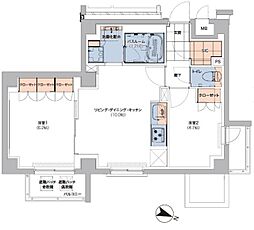 ボヌールステージ笹塚 2LDKの間取図画像