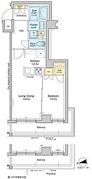 RESIDENCEKLENJI 1LDKの間取図画像