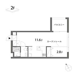 KAMIUMAPLACE 1LDKの間取図画像