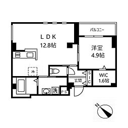 クレスト下北沢 1LDKの間取図画像