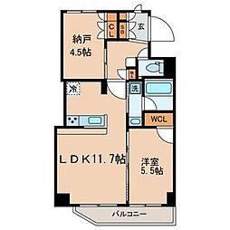 高円寺KYテラス 1SLDKの間取図画像