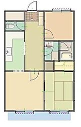 JLBグランエクリュ学芸大学 2LDKの間取図画像