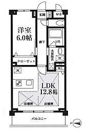 T'sgarden高円寺 1LDKの間取図画像