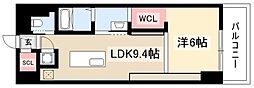 SK BUILDING-901 7階1LDKの間取り
