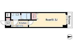 ISM栄 11階1Kの間取り