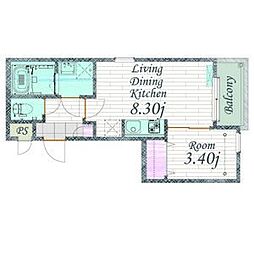 Cherim 本陣十王町II North 3階