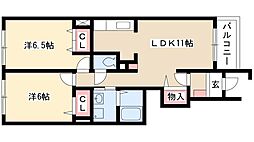 間取図画像 2LDK