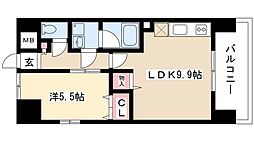 La　Douceur山王 6階1LDKの間取り