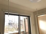 テラス、室内物干