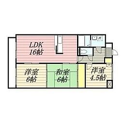 悠和苑 3LDKの間取図画像