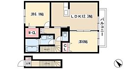 ハイツ アムール A棟 2階